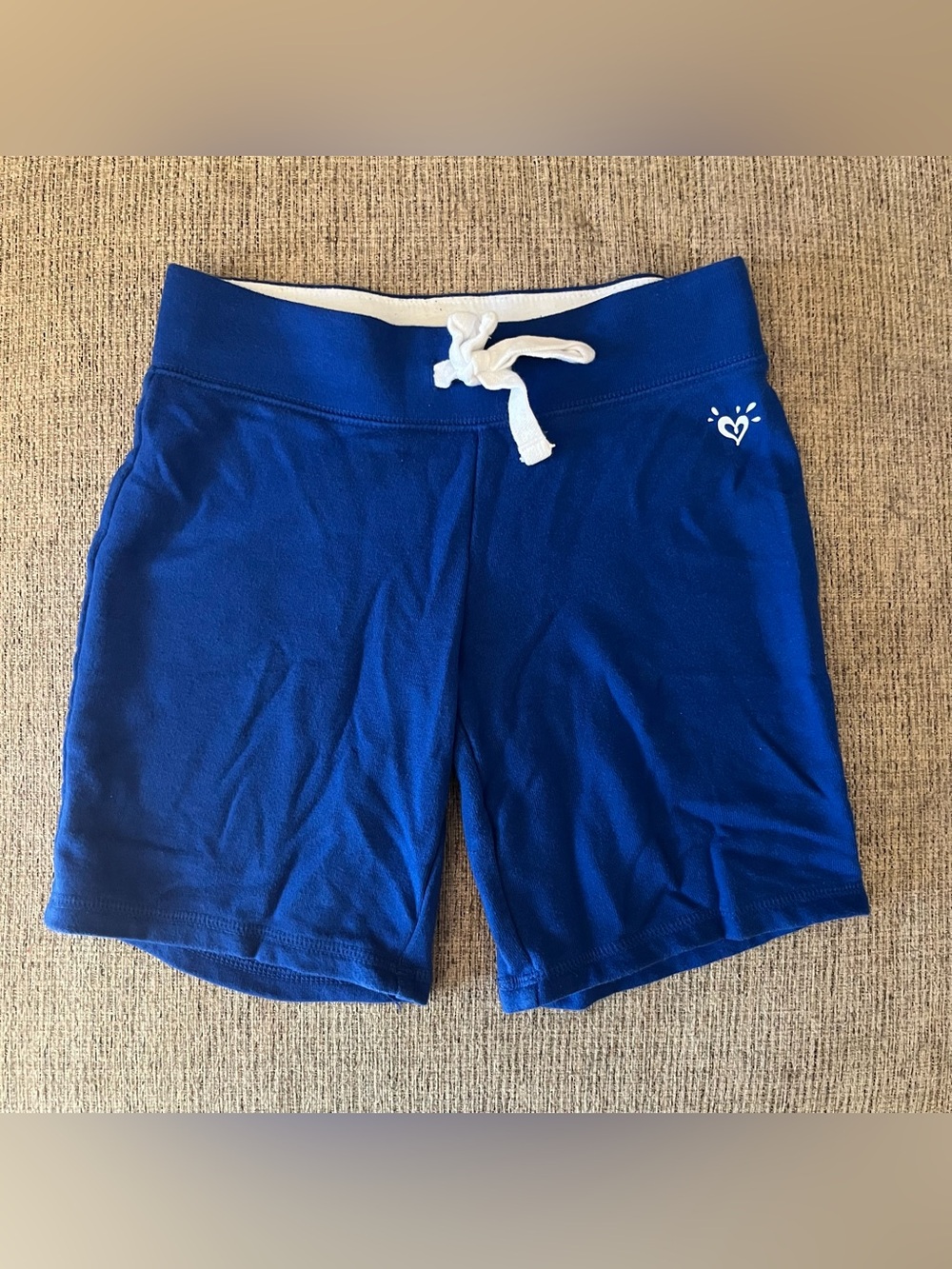 Girls Justice Blue Drawstring Lounge Shorts size 8